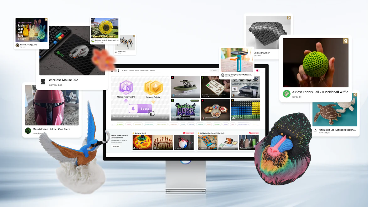Browse endless selections of high-quality models tailored to your printers on MakerWorld!