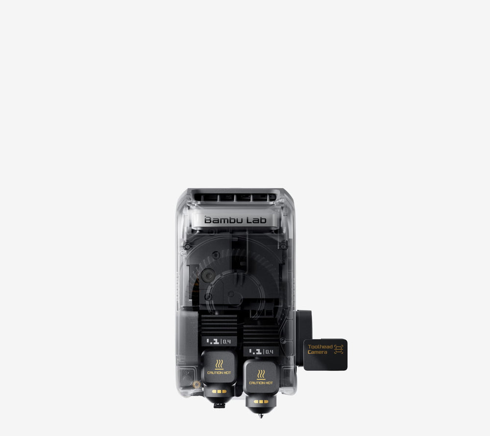 Bambu Lab X2D dual nozzle system